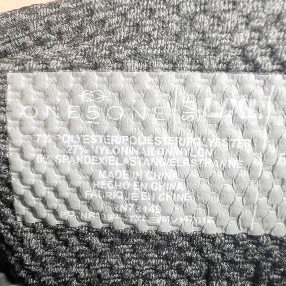 ONE 5 ONE Space Dye Cozy Fleece Lined Leggings Mid Rise Charcoal Gray Size L/XL - Picture 3 of 6